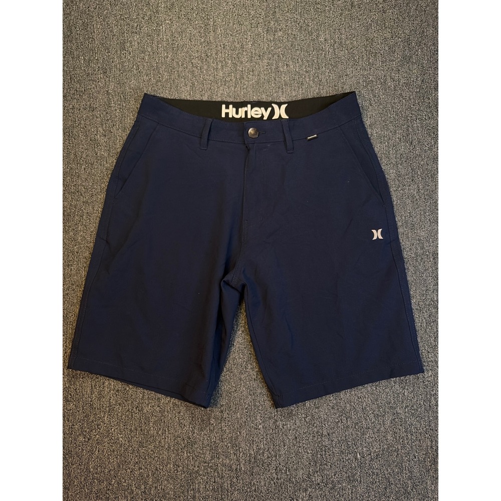 Hurley Mens Phantom Hybrid Walkshorts Navy Blue Stretch Board Shorts Size 32